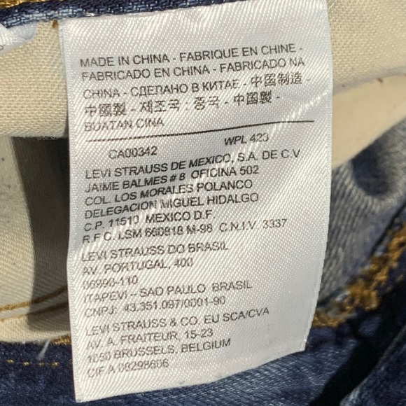 Levi’s Men's 511 Style Slim Fit Leg Denim Jeans Dark Wash Blue Size 31Wx32L EUC - Picture 11 of 11